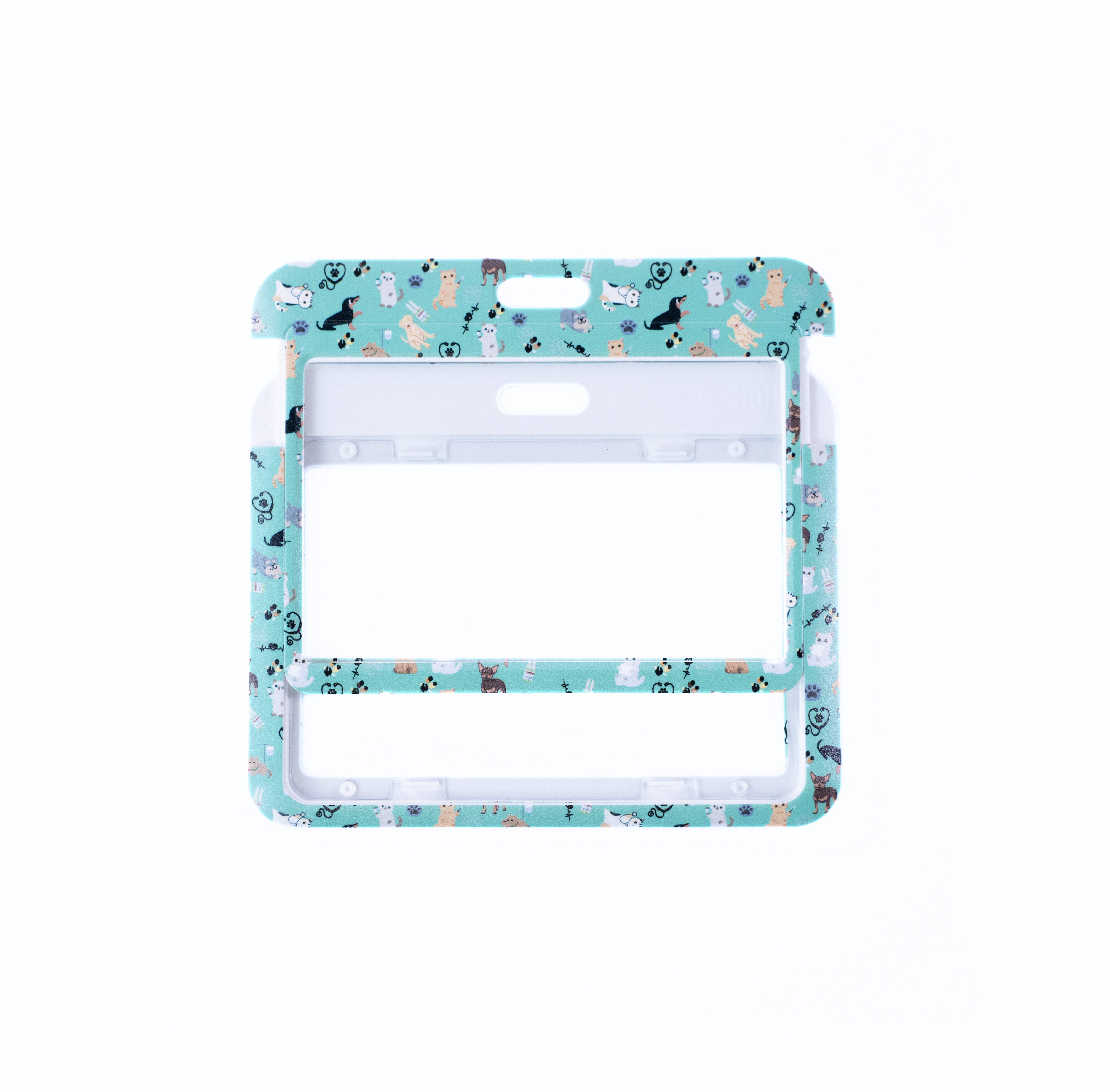 Badge Holder - Animal lovers green