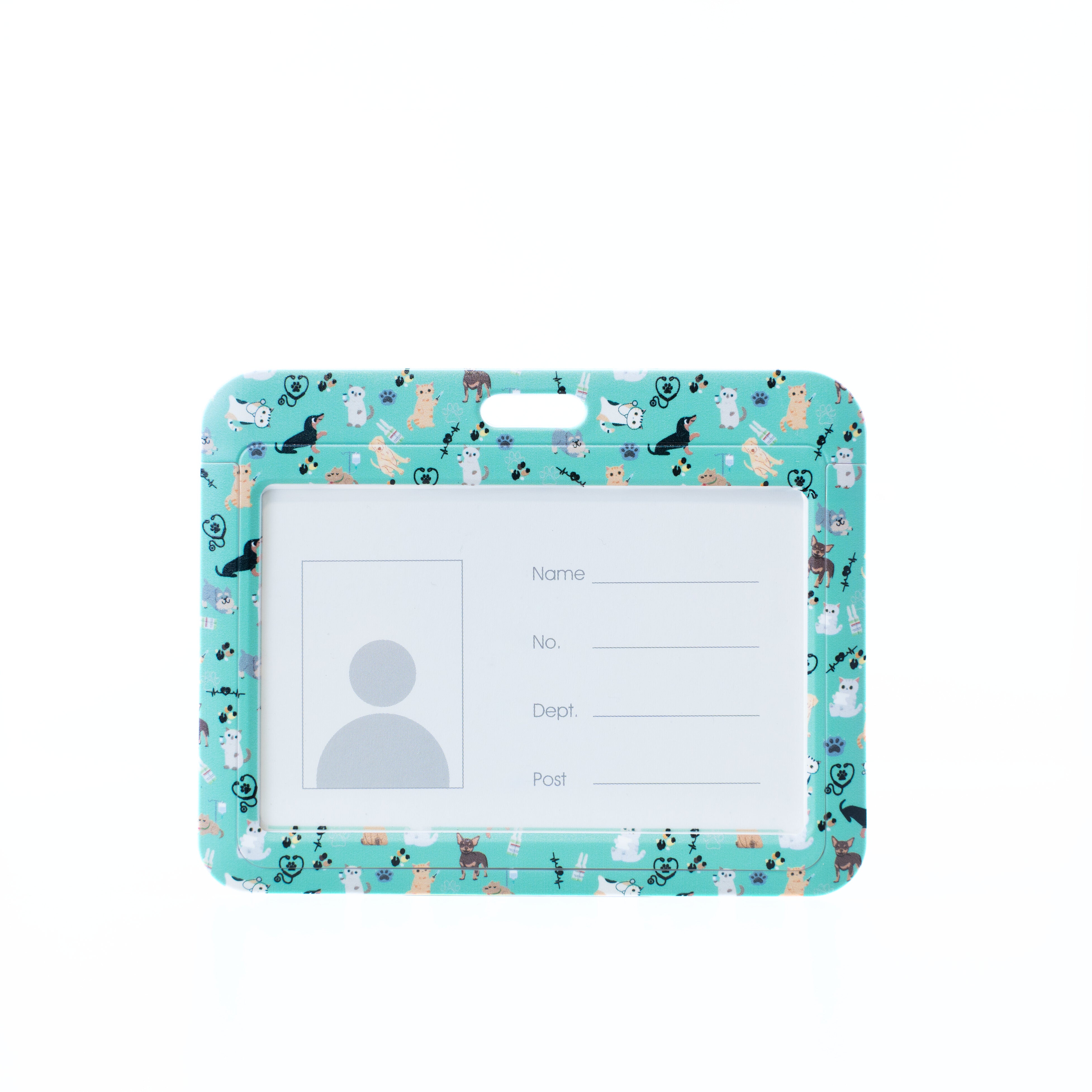 Badge Holder - Animal lovers green